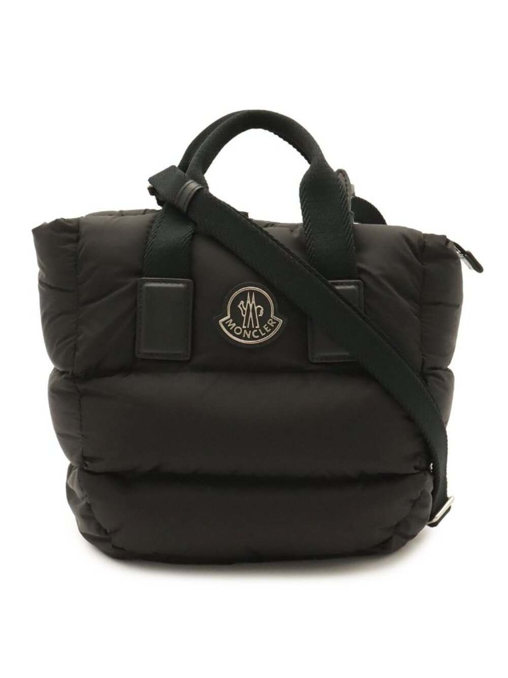 Moncler Mini Caradoc Mini Tote 2-Way Shoulder Bag Nylon Black